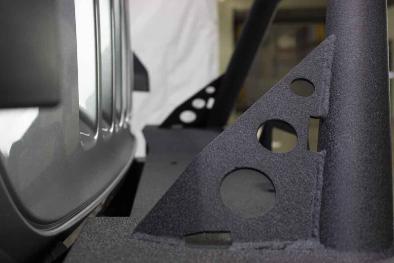 Jeep Wrangler Unlimited JLU Front Bumper - Fishbone Offroad - Mako Front - Black textured powder coat - `18-`27